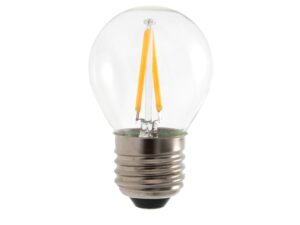 Miniaturka 1 - Żarówka filamentowa LED E27 G45 5 W – widoczne filamenty i gwint