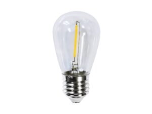 Miniaturka 2 - Żarówka dekoracyjna LED E27 ST45 0,5 W, widok z przodu na białym tle