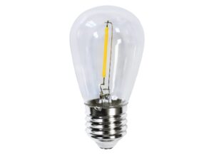 Miniaturka 1 - Przezroczysta żarówka filamentowa LED ST45 E27 0,5 W, widok z innej perspektywy