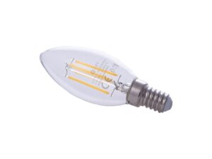 Miniaturka 2 - Żarówka filamentowa LED E14 świeczka neutralna widok z boku