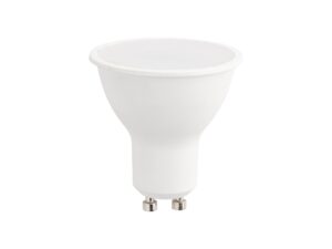 Miniaturka 5 - Żarówka LED GU10 5 W 4000 K, biała obudowa i dwa metalowe styki