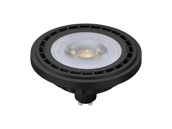 Żarówka LED AR111 G53 10 W 4000 K szara na białym tle