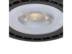 Miniaturka 3 - Żarówka LED AR111 GU10 12 W – zbliżenie soczewki w czarnej obudowie