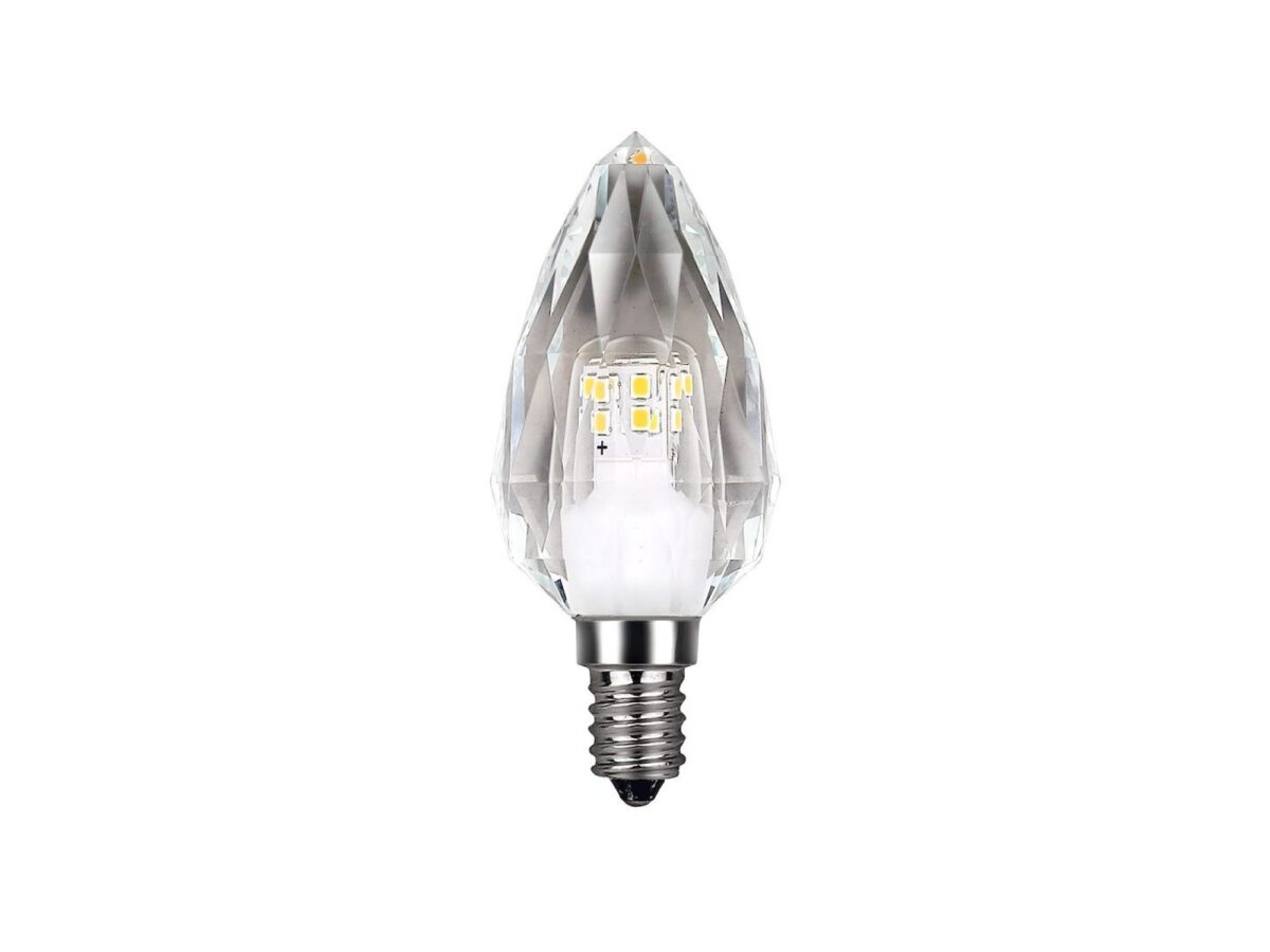 Żarówka kryształowa LED C37 E14 4 W 4000 K – zestaw 10 szt.