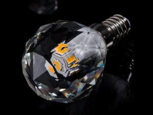 Miniaturka 2 - Żarówka LED E14 G40 3 W – dodatkowy widok kryształowej osłony