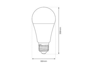 Miniaturka 2 - Żarówka LED A60 E27 9 W 4000 K ze ściemnianiem – zestaw 10 szt. – zdjęcie 3