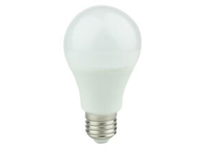 Miniaturka 1 - Żarówka LED E27 A60 9 W – ciepła 3000 K, biały korpus na białym tle