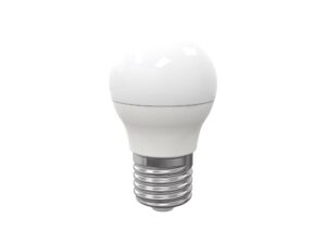 Miniaturka 3 - Żarówka LED E27 G45 5 W biała na białym tle