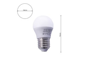 Miniaturka 2 - Żarówka LED E27 G45 7 W ciepła 3000 K, detal