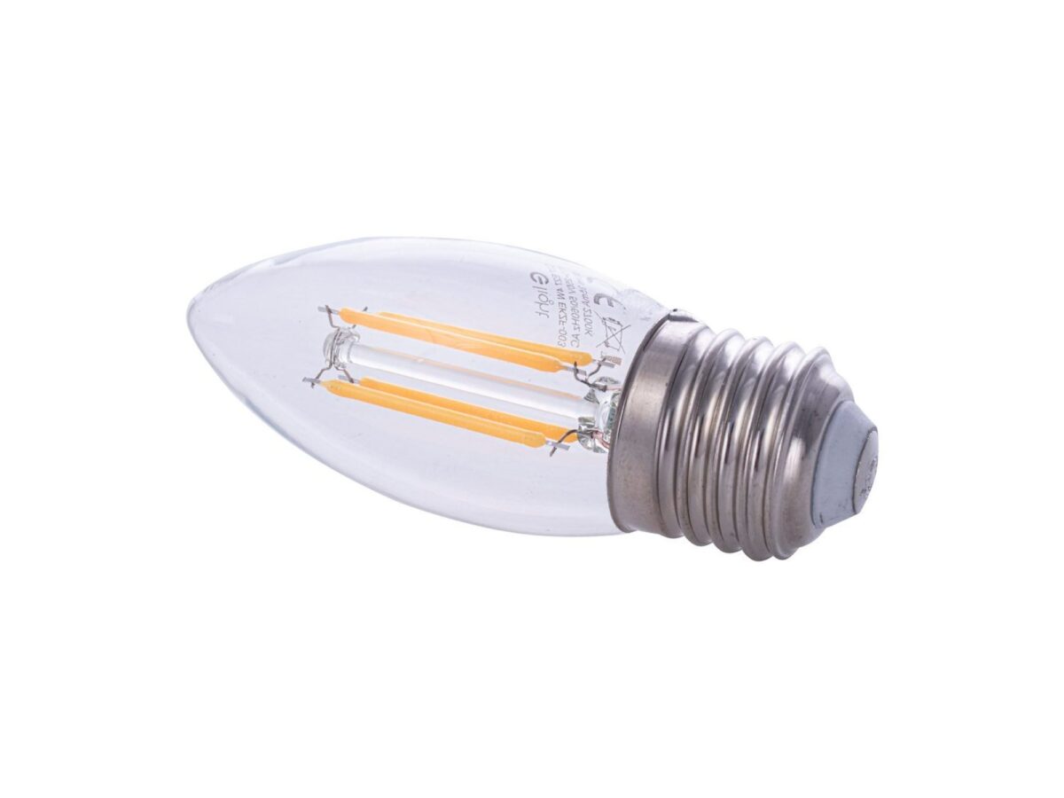 Żarówka filamentowa LED C37 E27 4 W – zestaw 10 szt.