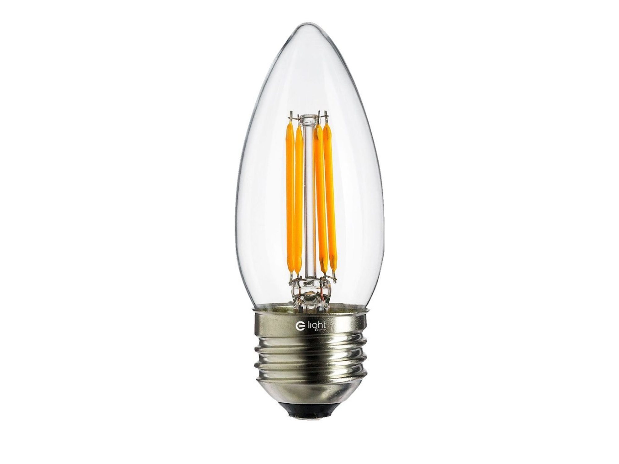 Żarówka filamentowa świeczka LED C37 E27 4 W, zdjęcie wersji neutralnej
