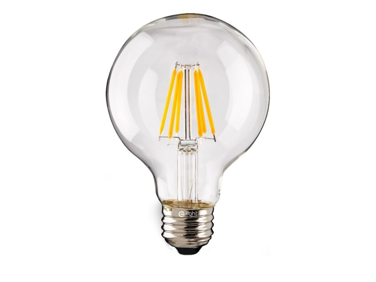 Żarówki filamentowe LED G125 E27 7 W – zestaw 10 szt.