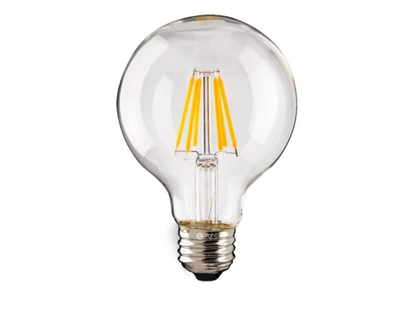 Żarówki filamentowe LED G125 E27 7 W – zestaw 10 szt.