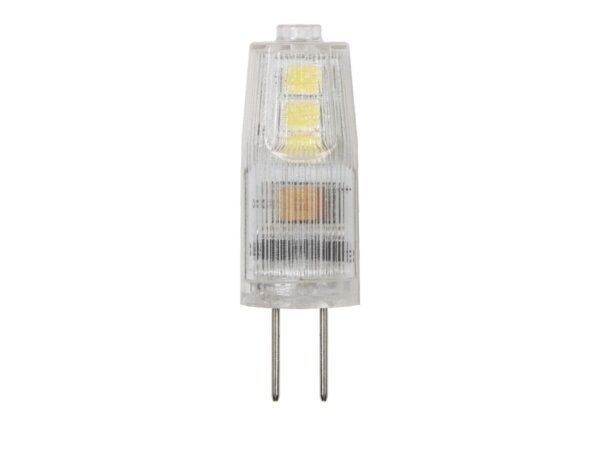 Żarówka LED G4 1,5 W 12 V w przezroczystej obudowie – widok z przodu