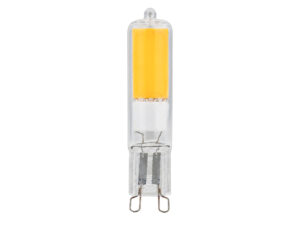 Miniaturka 3 - Żarówka LED G9 COB 4 W z żółtym modułem LED na białym tle