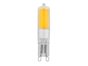 Miniaturka 6 - Żarówka LED G9 COB 4 W 3000 K, podłużny element LED pod transparentnym kloszem