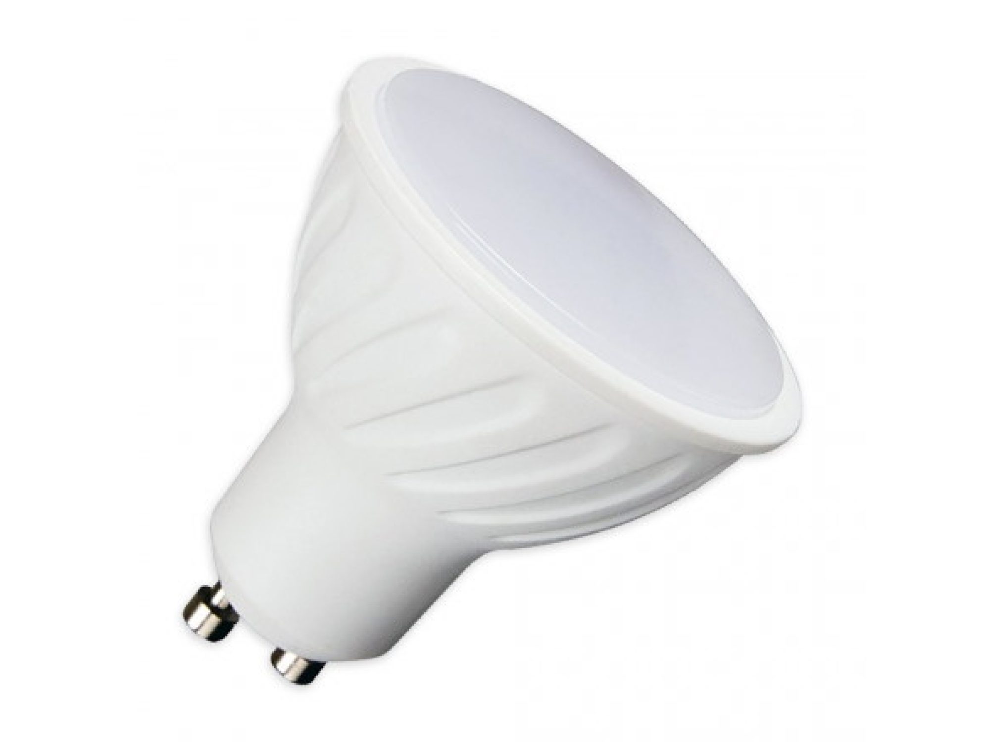 Żarówka LED GU10 1,5 W na białym tle – jedna sztuka z zestawu 10