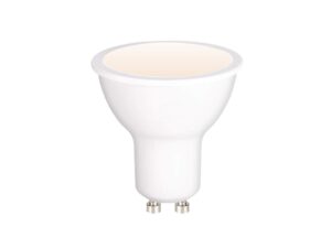 Miniaturka 4 - Żarówka LED GU10 5 W Wi-Fi biała, front na białym tle