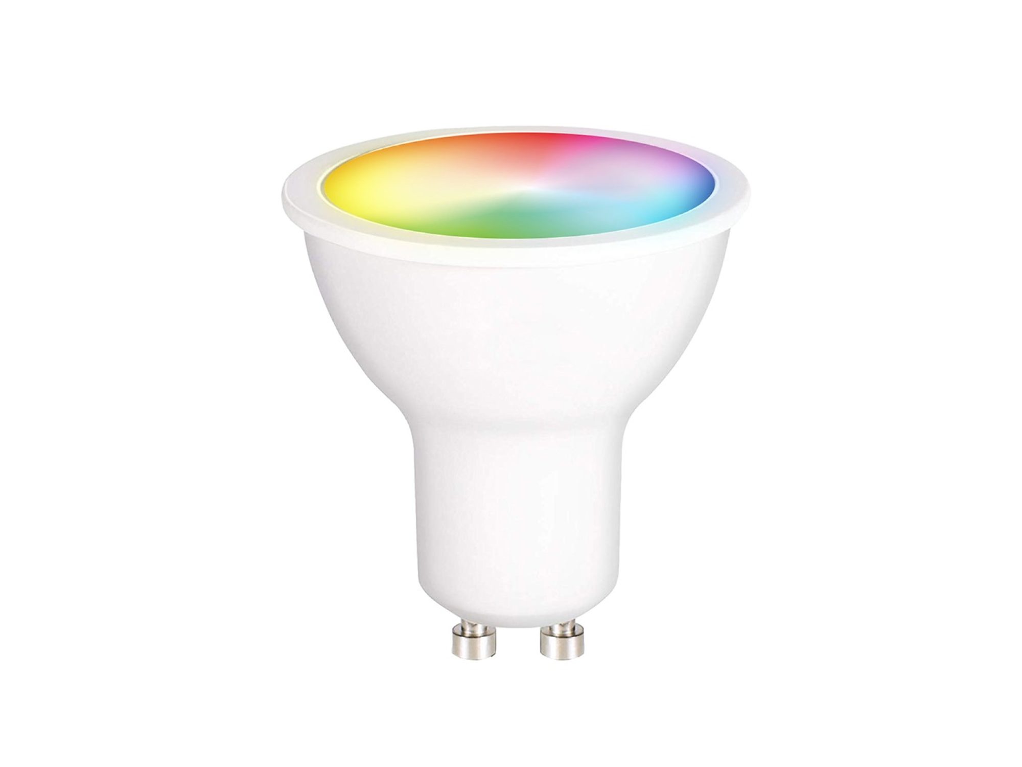 Żarówka LED GU10 Wi-Fi RGB z wizualizacją kolorów na soczewce