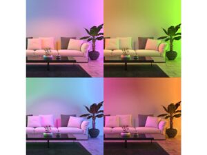 Miniaturka 3 - Żarówka LED E27 RGB efekty kolorowego oświetlenia salonu