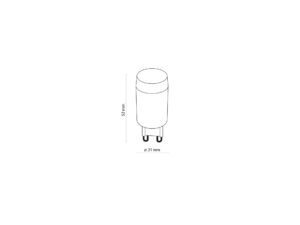 Miniaturka 1 - Żarówka Lens G9 LED 3 W na grafice technicznej produktu