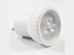 Miniaturka 2 - Miniaturowa biała żarówka LED GU10 3 W – profil boczny