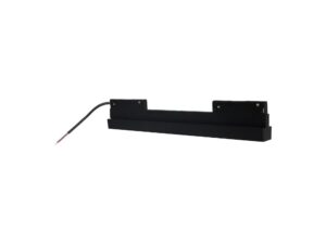Miniaturka 4 - Czarny zasilacz 200 W do magnetycznej szyny 10 mm z przewodem na białym tle