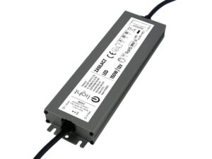 Miniaturka 3 - Zasilacz LED 12 V 150 W IP67 w grafitowej obudowie – widok ukośny