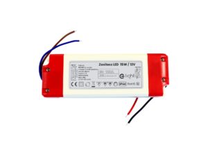 Miniaturka 4 - Zasilacz LED 12 V 15 W biało-czerwony, widok przewodów