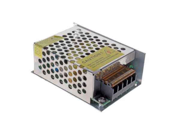 Zasilacz LED 12 V 25 W IP20 w perforowanej obudowie metalowej – packshot