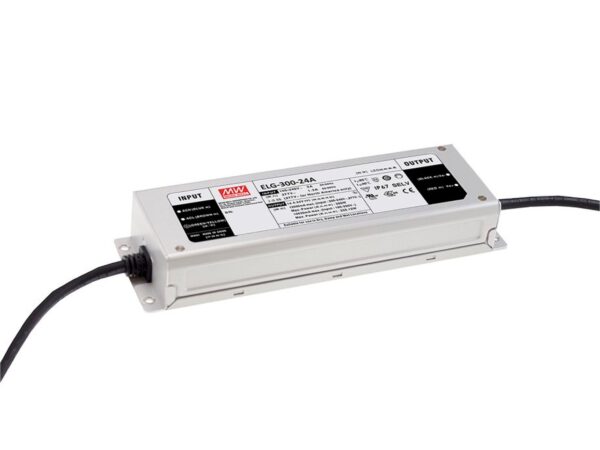 Zasilacz LED 12 V 264 W IP67 w metalowej obudowie na białym tle
