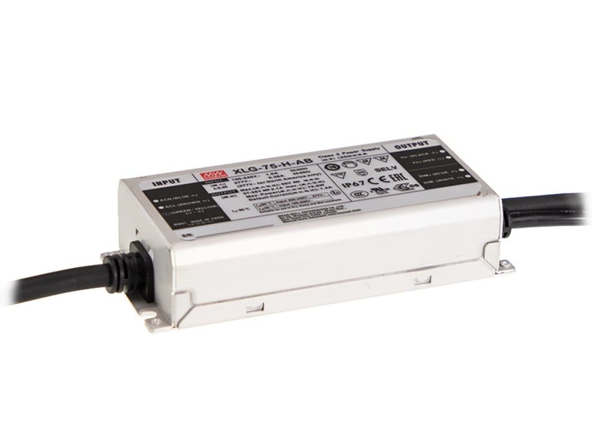 Zasilacz LED Mean Well XLG-75-12-A – 12 V 60 W 5 A IP67 metalowy