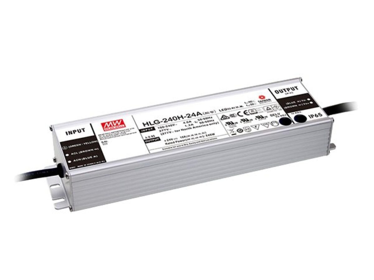 Zasilacz LED Mean Well HLG-240H-12A – 12 V 192 W 16 A IP65 metalowy