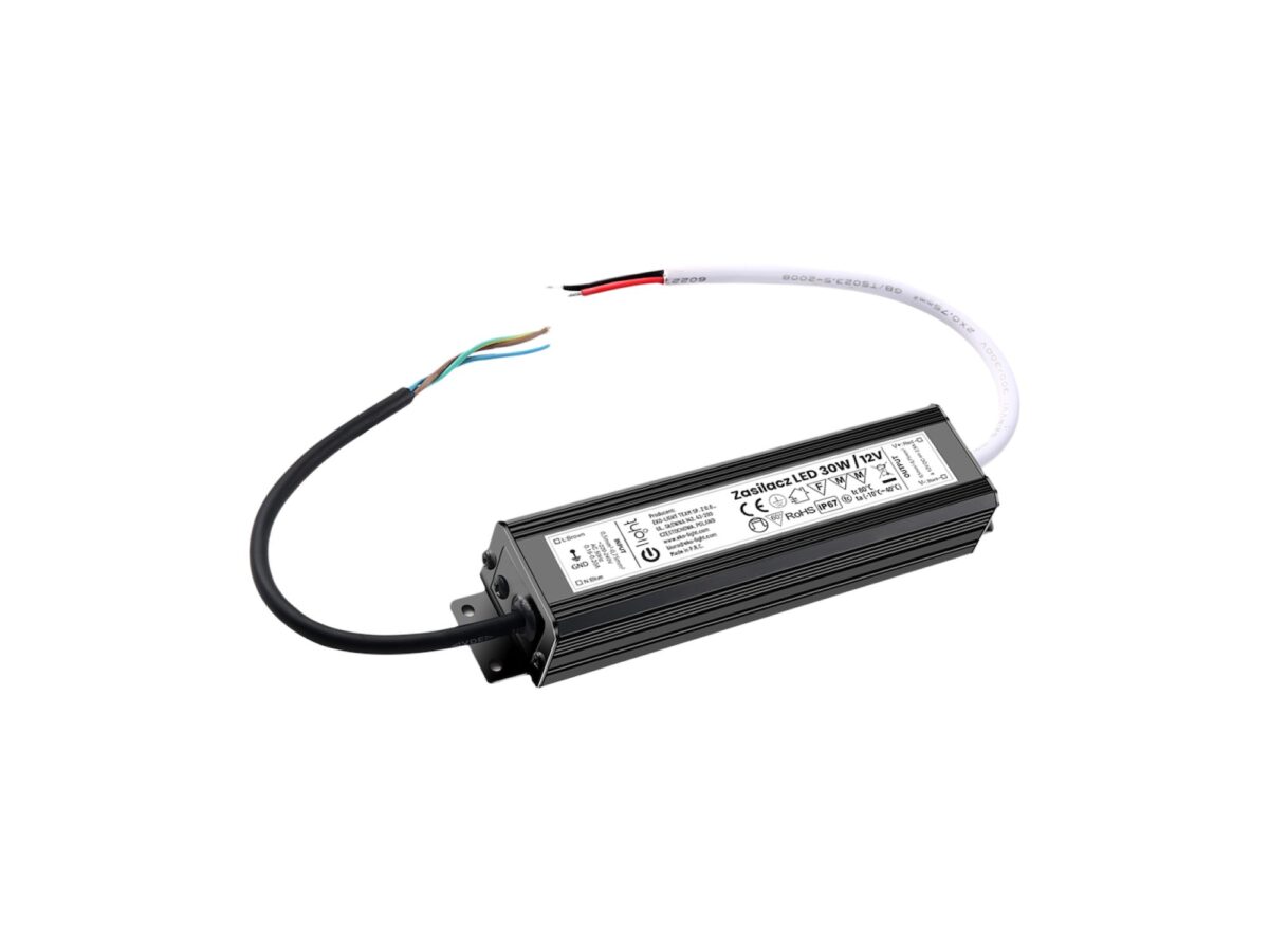 Zasilacz LED metalowy 12 V 30 W IP67