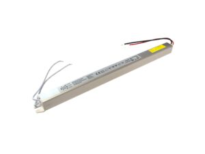 Miniaturka 3 - Biały aluminiowy zasilacz LED Slim 36 W 12 V na białym tle