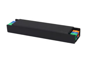 Miniaturka 3 - Zasilacz do szyny magnetycznej 48 V 100 W czarny na białym tle