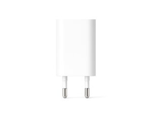 Miniaturka 2 - Zasilacz USB-A 5 V 5 W biały widok od strony wtyczki