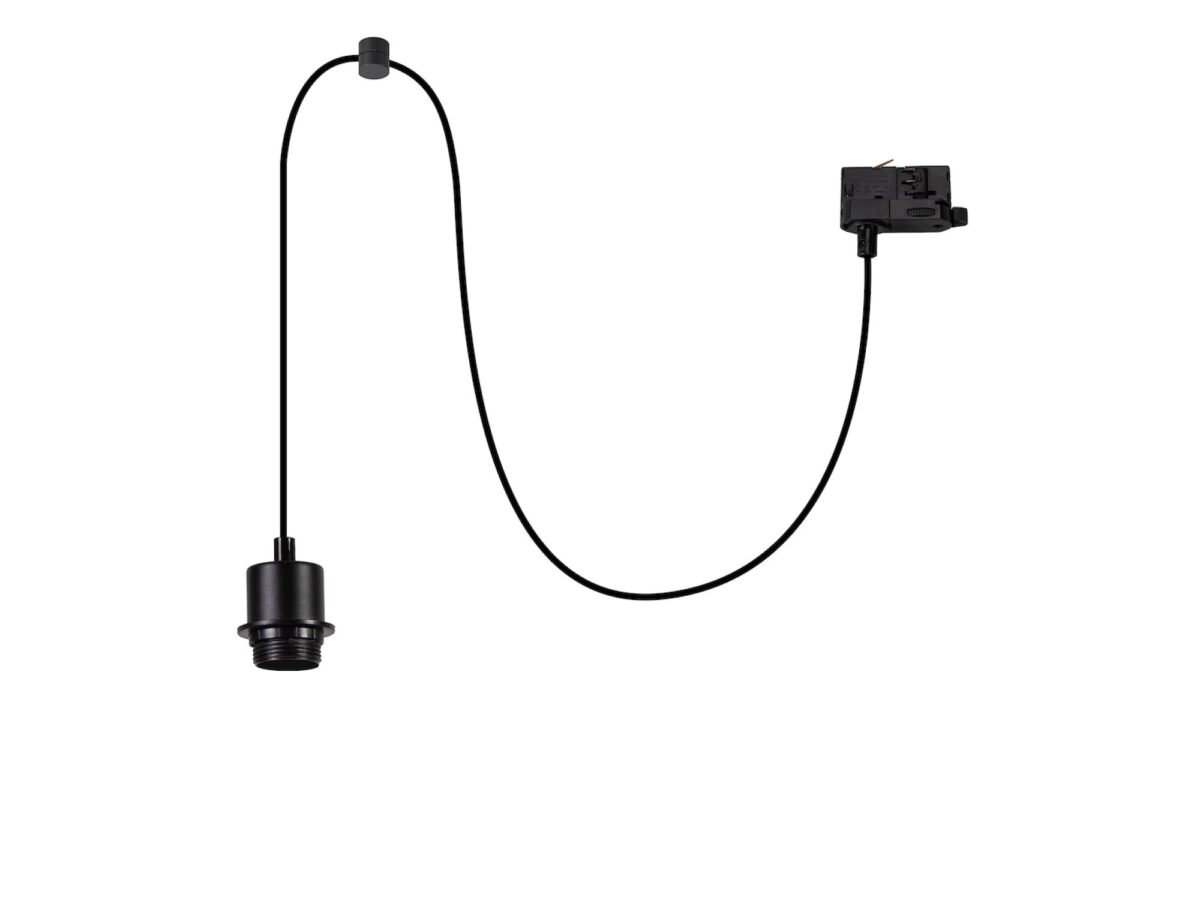 Zawiesie do szyny trójfazowej z oprawką E27 111,1 cm