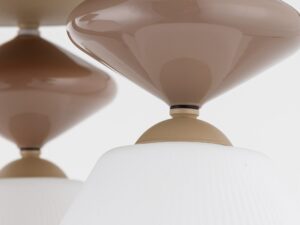 Miniaturka 1 - Zen lampa sufitowa w beżowo-białej aranżacji
