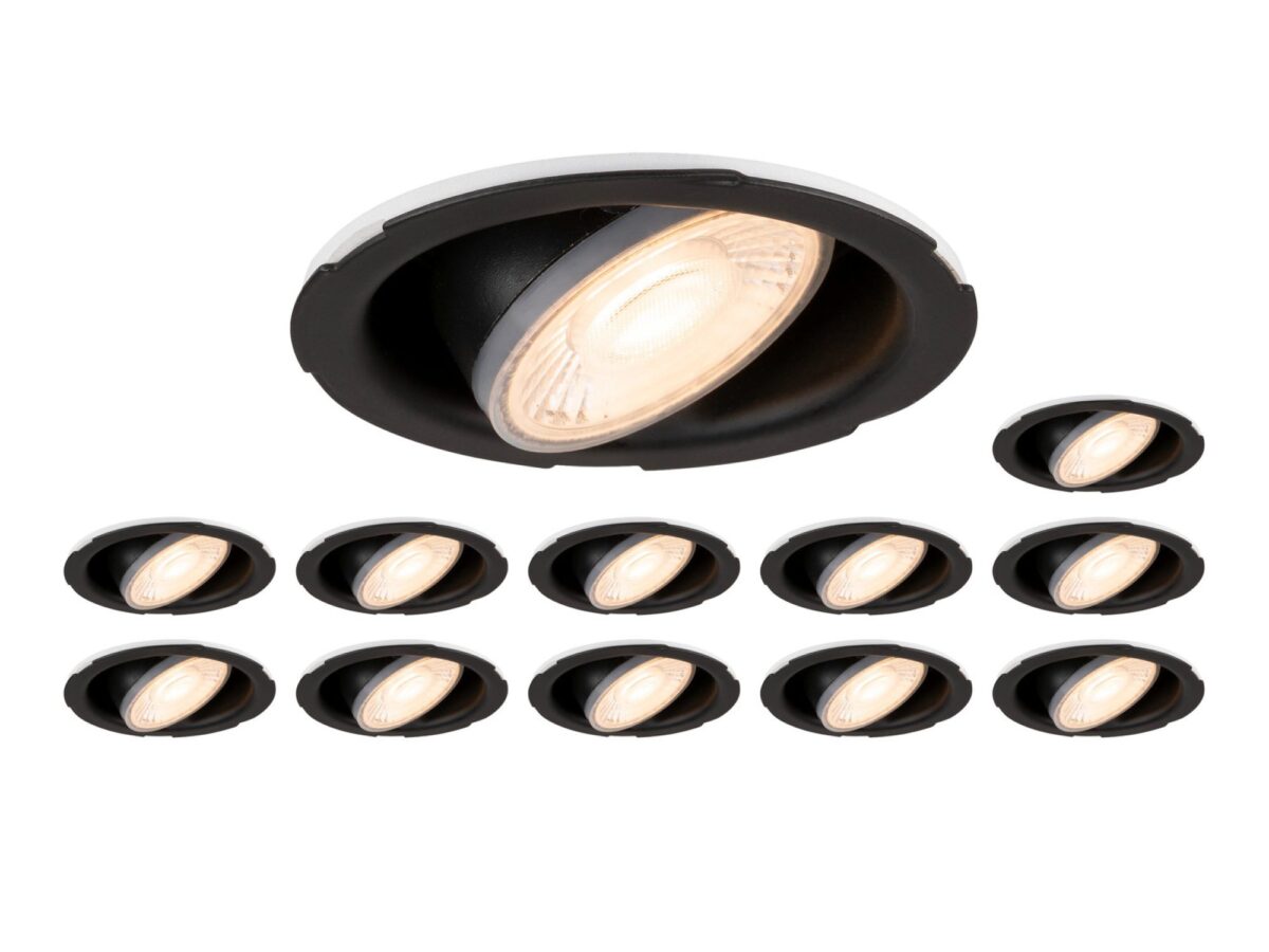 Zestaw 12 opraw Universal Downlight PHASE LED 38°