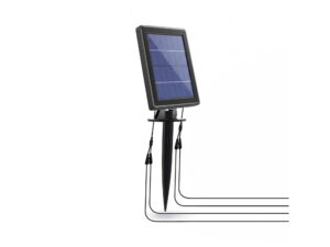 Miniaturka 1 - Zestaw solarnych reflektorów LED 3000 K i panel zasilający