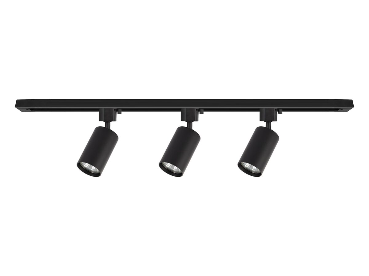 Zestaw szynowy 1-fazowy 1 m z 3 reflektorami GU10 9 cm