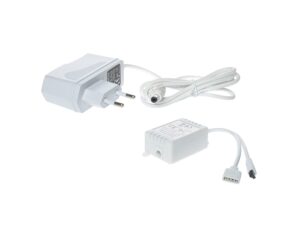 Miniaturka 1 - Zasilacz i sterownik z przewodami do zestawu taśmy LED RGB