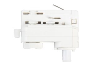 Miniaturka 2 - Biała złączka szynowa do lamp wiszących widok z boku