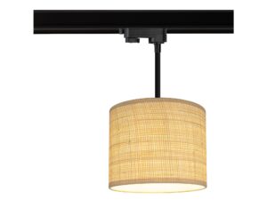 Miniaturka 5 - Zbliżenie czarnego mocowania lampy wiszącej do szyny trzyobwodowej