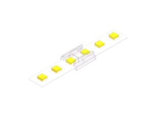 Miniaturka 1 - Złączka LED 8 mm prosta bez kabla – połączenie dwóch odcinków taśmy