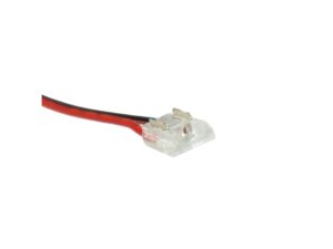 Miniaturka 1 - Złącze do taśmy LED 8 mm z przewodem – detal styków