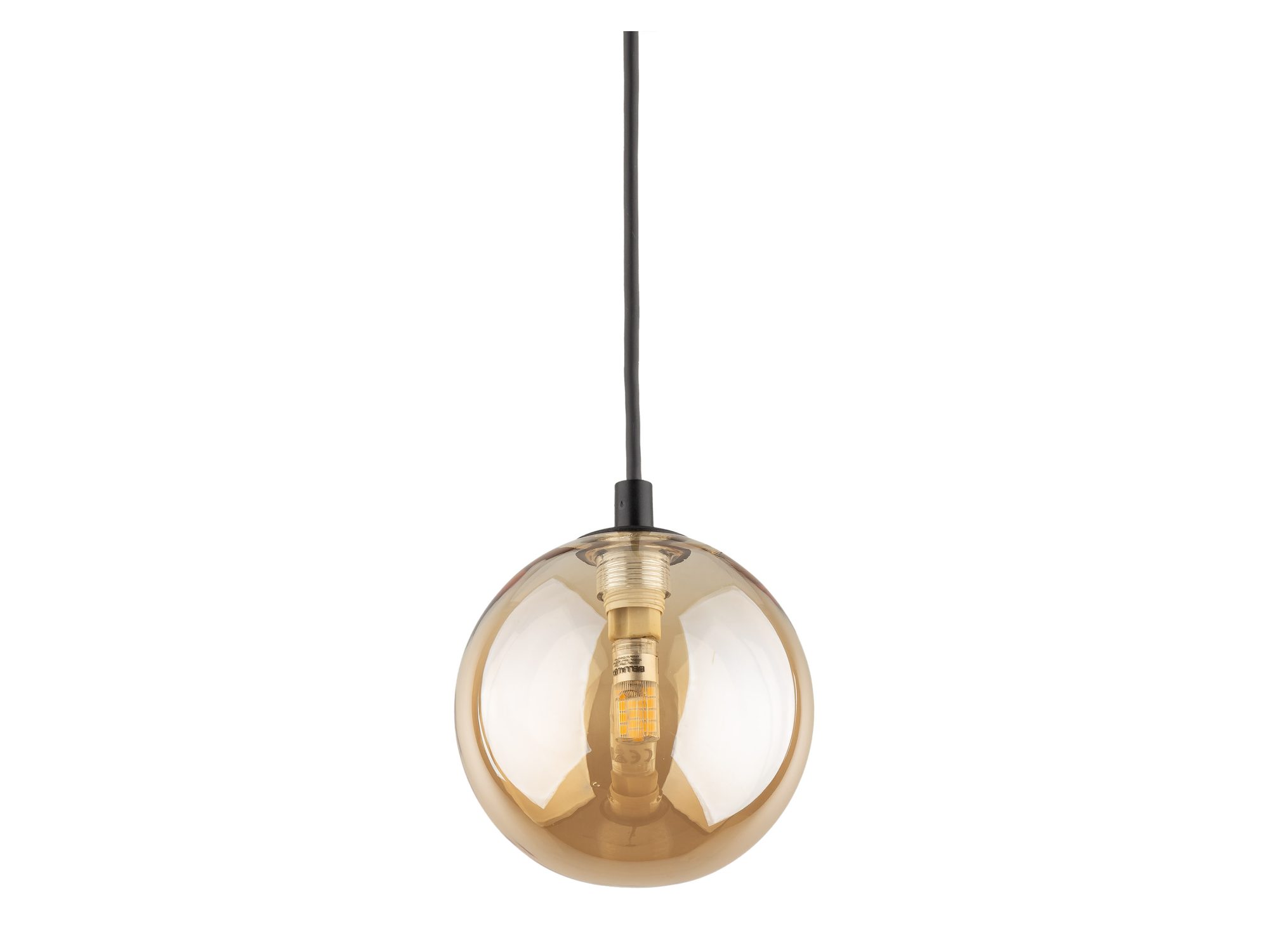 Lampa Tracer Zwis z bursztynowym kloszem