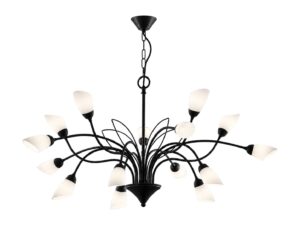 Miniaturka 9 - Żyrandol Gloriosa 15-punktowy 102 cm na białym tle