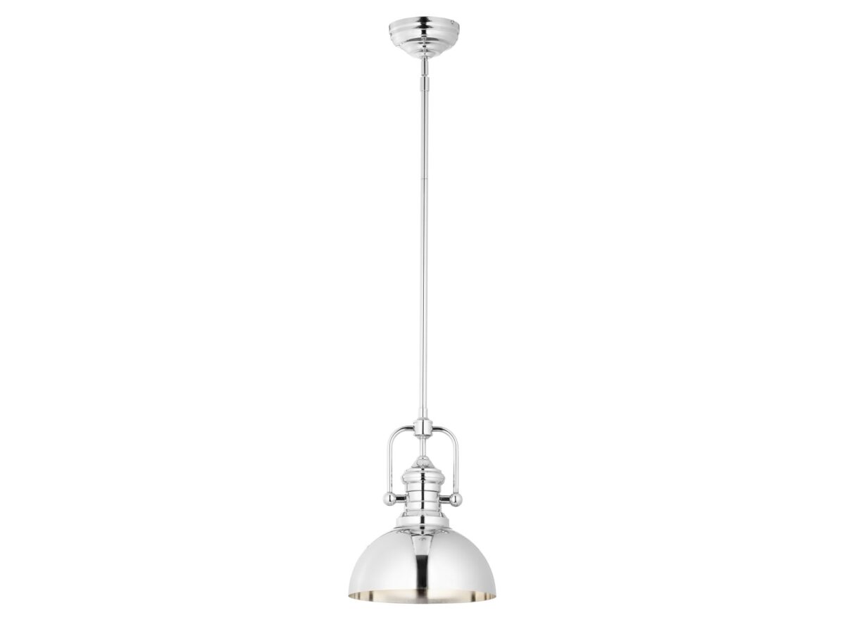 Lampa wisząca Platino z metalowym kloszem